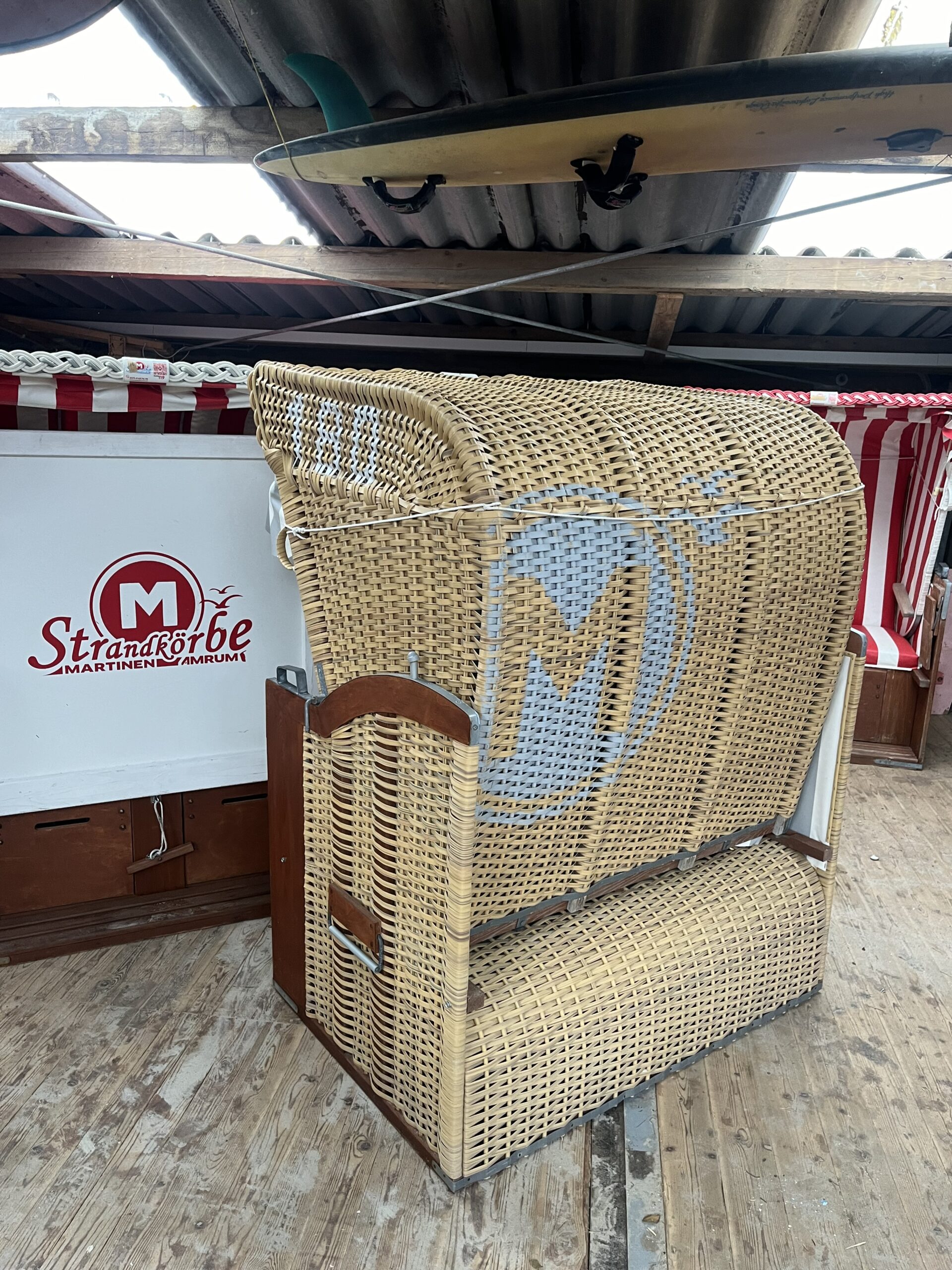 Strandkorb gebraucht-M180-natur/beige – Bild 5