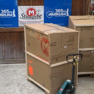 Strandkorb-gebraucht-M118-silber