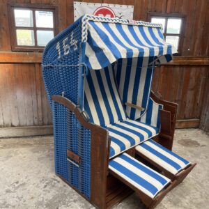 Strandkorb-M164gebraucht- blau